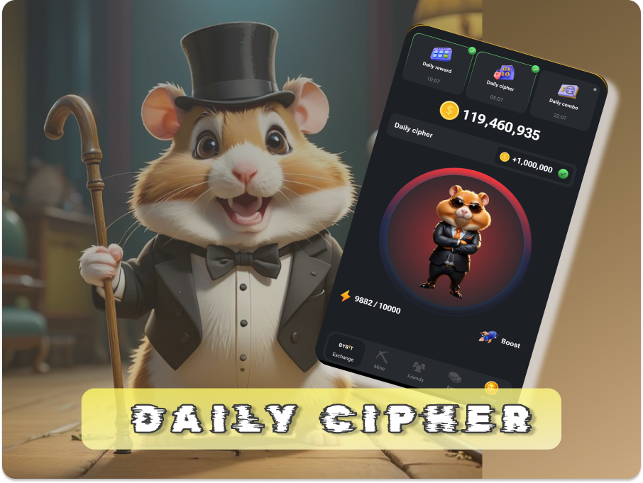 Hamster Kombat Daily Cipher Code July 4 -July 5