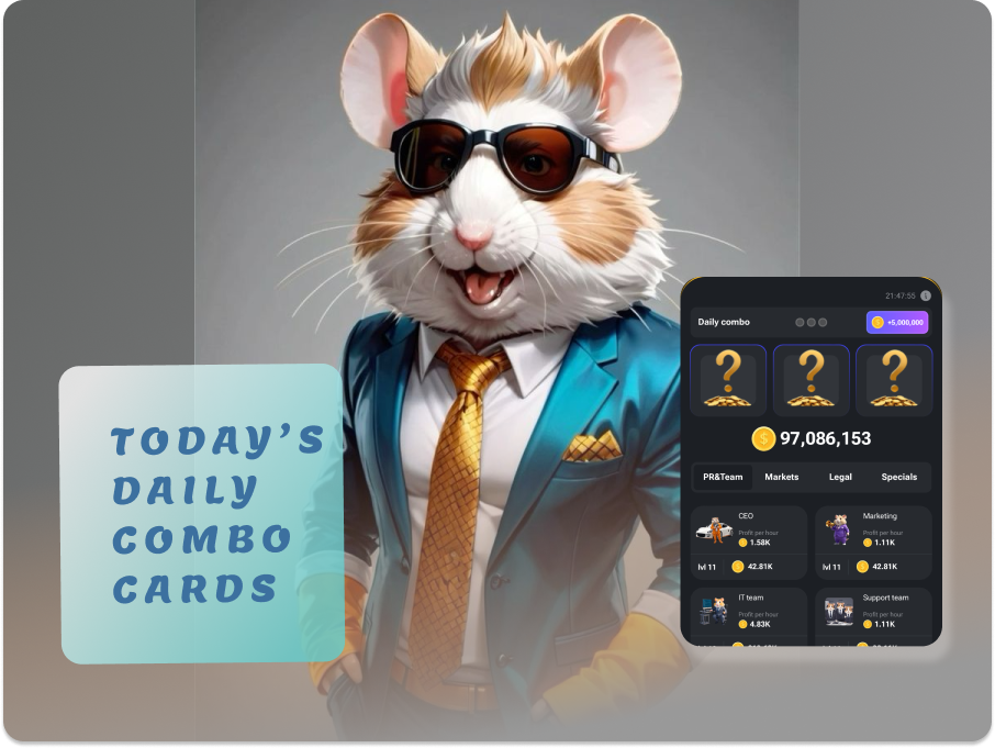 Hamster Kombat Daily Combo Cards Today 13 July – 14 July