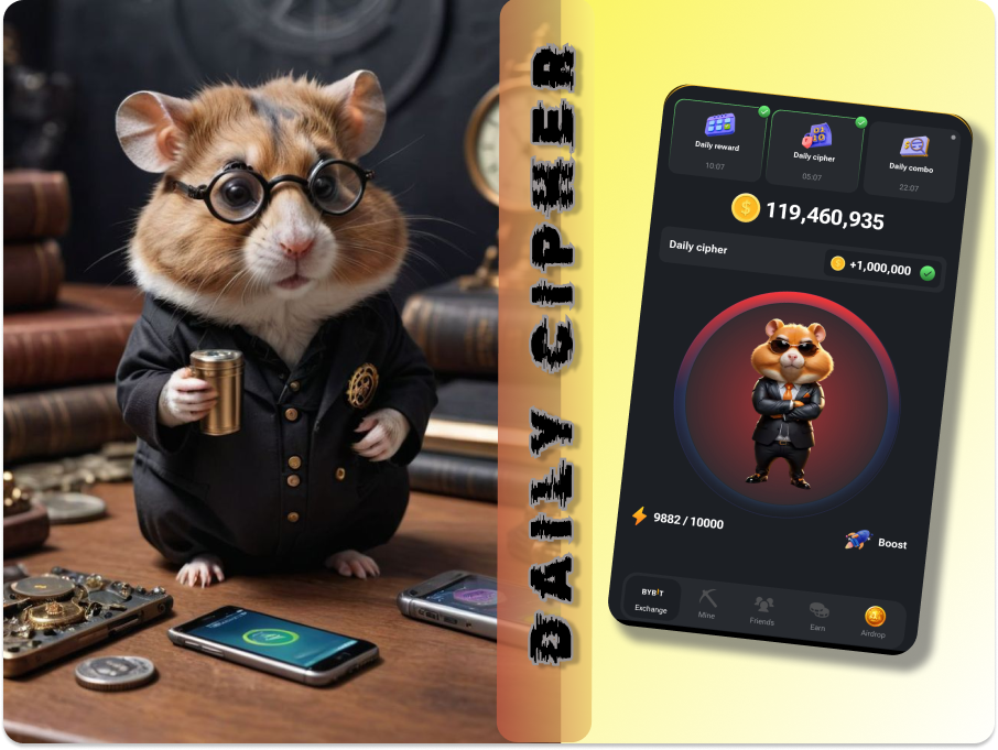 Hamster Kombat Daily Cipher Code July 1 -July 2